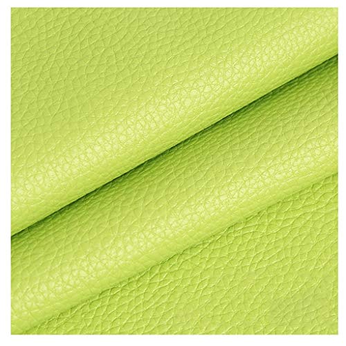 Tissu d'ameublement vert en simili cuir pour rénovation sièges auto et canapés