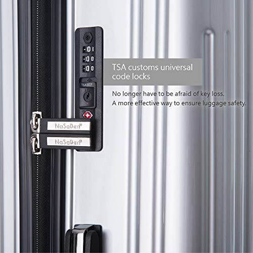 TSA Lock ABS+PC Hardside Luggages with Spinner Wheels, hard shell Lightweight Carry on. German Design travel suitcase (Beige Flower, 22)4