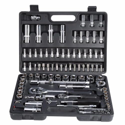 TRUZEX 94 Piece Stainless Steel Tool Kit, Blue - Image 2