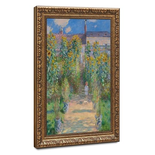 Impression sur toile Claude Monet poster de grand format 61x91 cm avec cadre à suspendre
