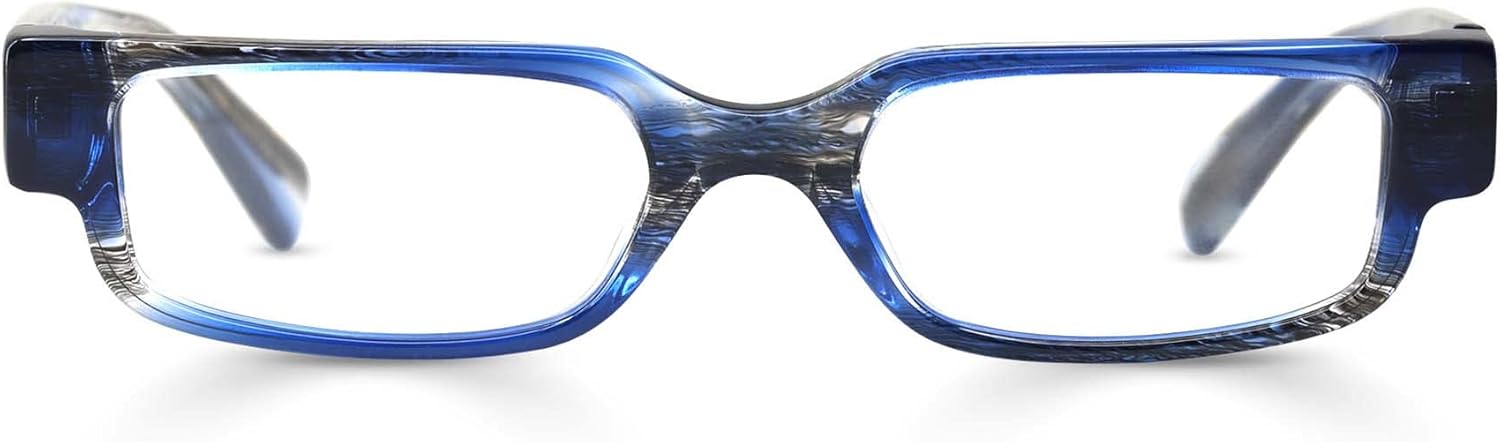 eyebobs Flimflam Premium Reading Glasses for Women and Men | Rectangle Average-Size Reading Glasses