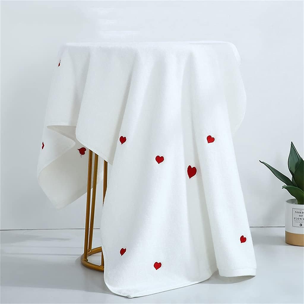 Large Bath Towel Household Female Cotton Absorbent, Quick-Drying, no Hair Loss, Thick for Lovers(Black)