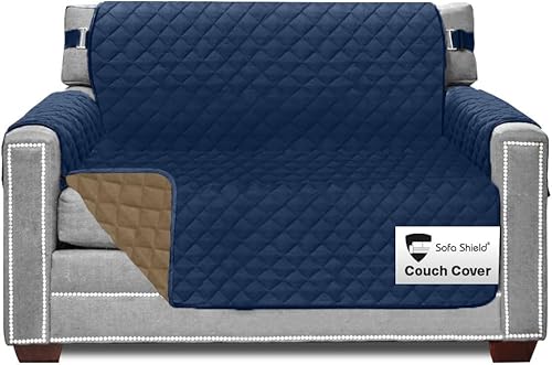 Miniatura 128 de Sofa Shield Funda Deslizable Patentada para Sofá Seccional, Protector de Cojín, Diseño de EE. UU. Reversible Resistente a Manchas y Desgarros de