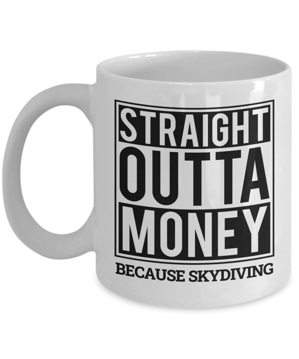 Tasse à Café « Skydiving » - I Speak 4 Languages Anglais