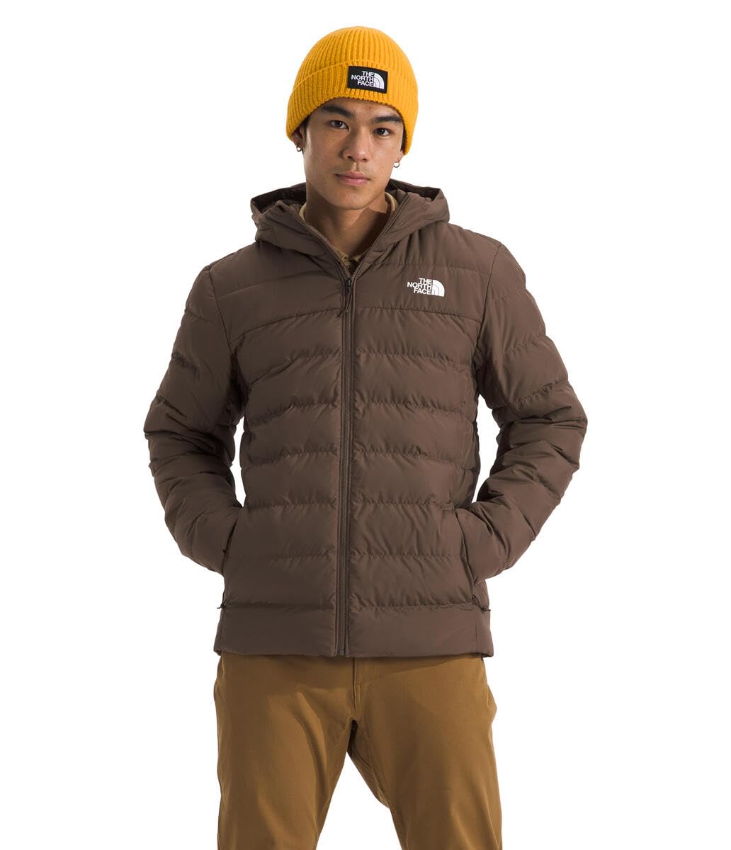 Photo 1 of The North Face Men's Aconcagua 3 Hooded Jacket - Insulated Winter Coat, Wind & Water Resistant, Durable Attached Hood, Smokey Brown, X-Large