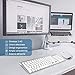 immagine 7Tastiera Wireless Layout Italiano e Mouse, Fenifox Mouse Tastiera Wireless, Kit Keyboard Mouse Wireless 2.4G, Pulsante Silenzioso, Compatibili Mac/Windows/Tablet-Argento