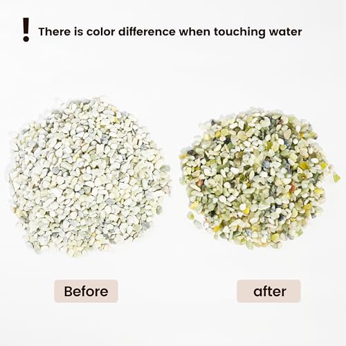 Image of CONSDAN 120 LBS Natural Gravel for Fish Tank, StoneCreek Betta Fish Aquarium Gravel, Vase Filler, River Rocks, Fish Tank Decorations, Perfect for Aquarium Decor, Fish Tank, Indoor Plant, Jade