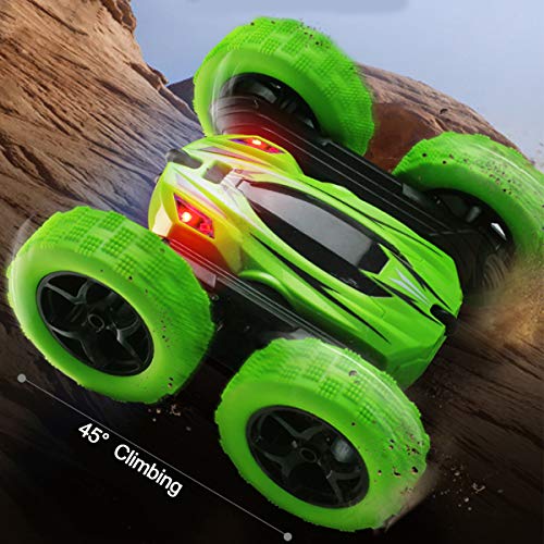 Fisca Rc Car Remote Control Stunt Car, 4Wd Monster Truck Double Sided Rotating Tumbling - 2.4Ghz High Speed Rock Crawler Vehicle With Headlights For Kids Age 4, 5, 6, 7, 8, 9 - 12 Year Old #TOP7