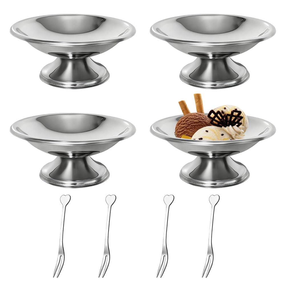 Bols a glace inox parfaits pour sublimer vos salades de fruits en ete