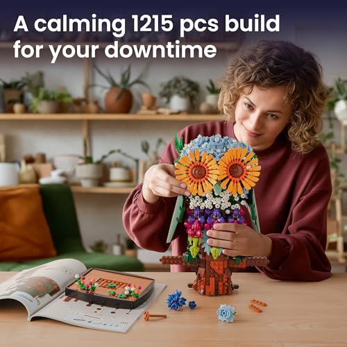 Sillbird Halloween Flower Owl Building Set for Adults Women, Gifts for Girl - image 6