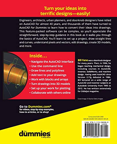 AutoCAD For Dummies, 18th Edition