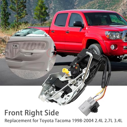 Image of 69030-04010 Door Lock Latch Actuator Assembly Front Right Side, Replacement for Toyota Tacoma 1998-2004 2.4L 2.7L 3.4L, Replaces 931-493