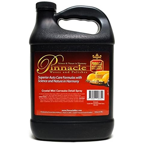 Pinnacle Natural Brilliance Crystal Mist Detail Spray (128 oz) | Ultra Gloss, VOC-Compliant, Paint Enhancing Formula Cover