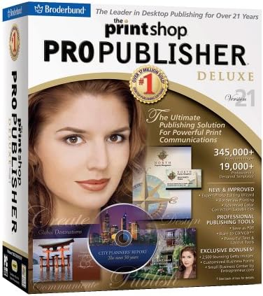 The Print Shop 21 Pro Publisher Deluxe By Broderbund (2168145)