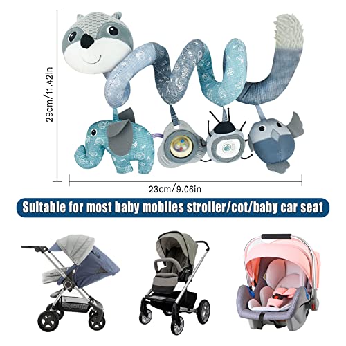 Coriver Kinderwagenspeelgoed voor baby's, Spiraal kinderwagen hangspeelgoed voor autostoel en baby mobiel kinderbedje… - Image 8