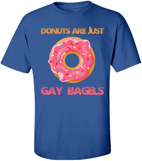 Funny Bagel Donuts are Just Gay Bagels Carbohydrates Dough Humor Kids TShirt