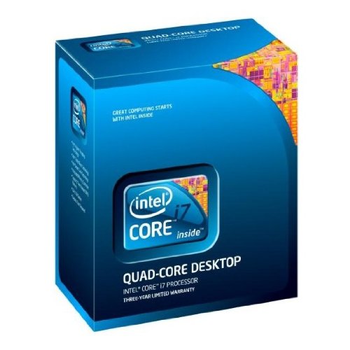 Intel i7-870 Quad Core Processor - 2.93 GHz, 8MB Cache, 2.5 GT/sec, Socket 1156, 45 nm,3 Year Warranty, Retail Boxed