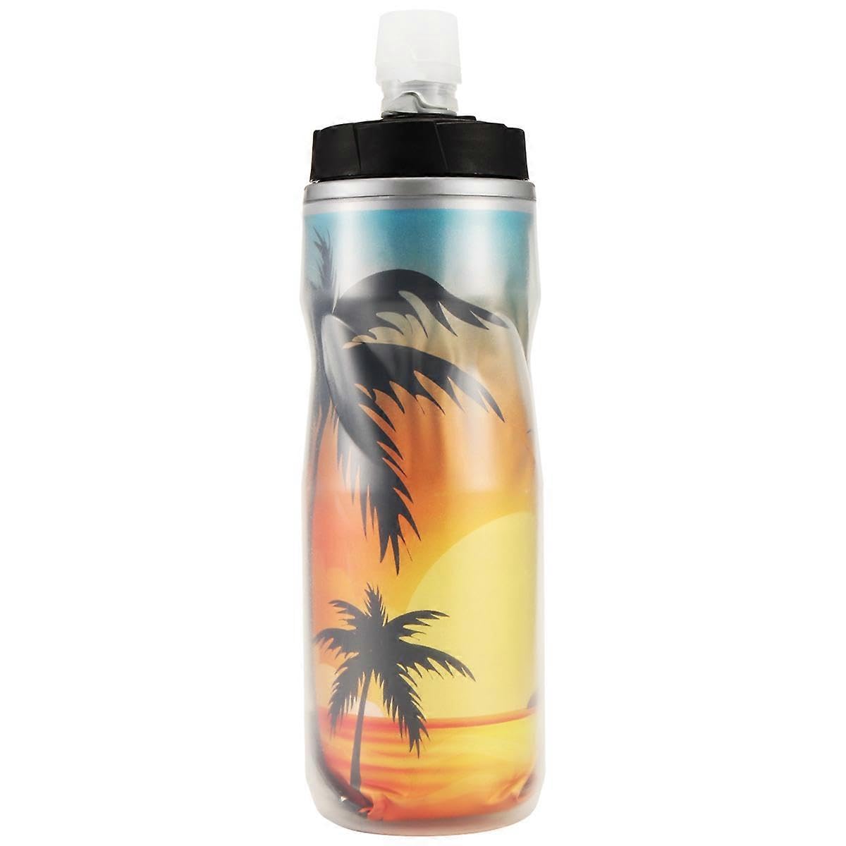 JOYHAPPST Insulated Cycling Water Bottle 610ml,Thermal Ice Bottle for Mountain & Road Bikes,Reflective Aluminum Foil Layer