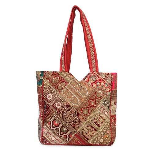 Image of Handcrafted Banjara Women's Tote Bag, Antique Banjara Bag For Women