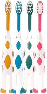 Kids Toothbrushes Toddler Toothbrush Age 2-4 Children's Manual Toothbrushes Soft Bristles Kid Toothbrush for Boys Girls Child 2-5 Years 4 Pack