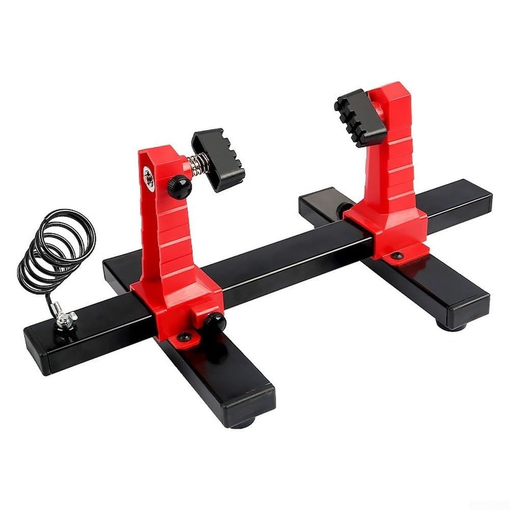 PCB Soldering Stand, Adjustable Circuit Board Holder With 360-Degree Rotatable Clamp And Heat Resistant Soldering Iron Rest