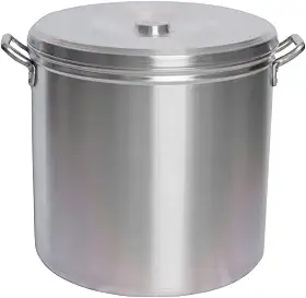 Caldeirão PanelaCaldeirão Panela Linha Hotel Industrial Nº 24 Em Aluminio 10,2 Litros Excelente Para Escola Bares Fazer Caldo Canjica Bedidas Quentes Armazenamento De Liquidos e Condimentos