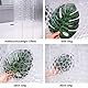 AooHome Duschvorhang Transparent,150x200 mit 5 Magnete unten, Antischimmel Wasserdicht Duschvorhänge Hexagon Muster für Badewanne Bad Vorhang mit 10 Ringe