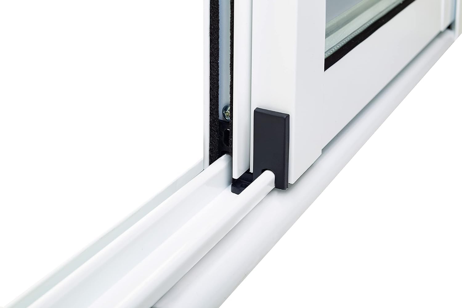Ventanastock ALB0017L Ventana Aluminio 600x500 Corredera 2 hojas. con cristal carglass (Climalit Mate)