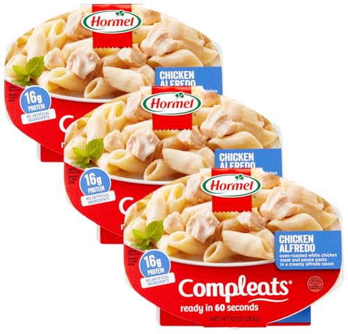 HORMEL COMPLEATS Chicken Alfredo Microwave Tray, 10 Ounces (Pack of
