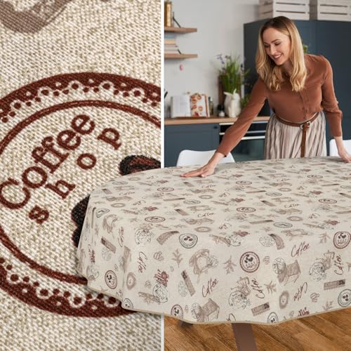 Nappe de table de qualité avec ruban passepoilé pour réception extérieure