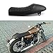 Black Vintage Cafe Racer Hump Seat Retro Saddle For CB 350 CB400 CB500 CB550 CB750