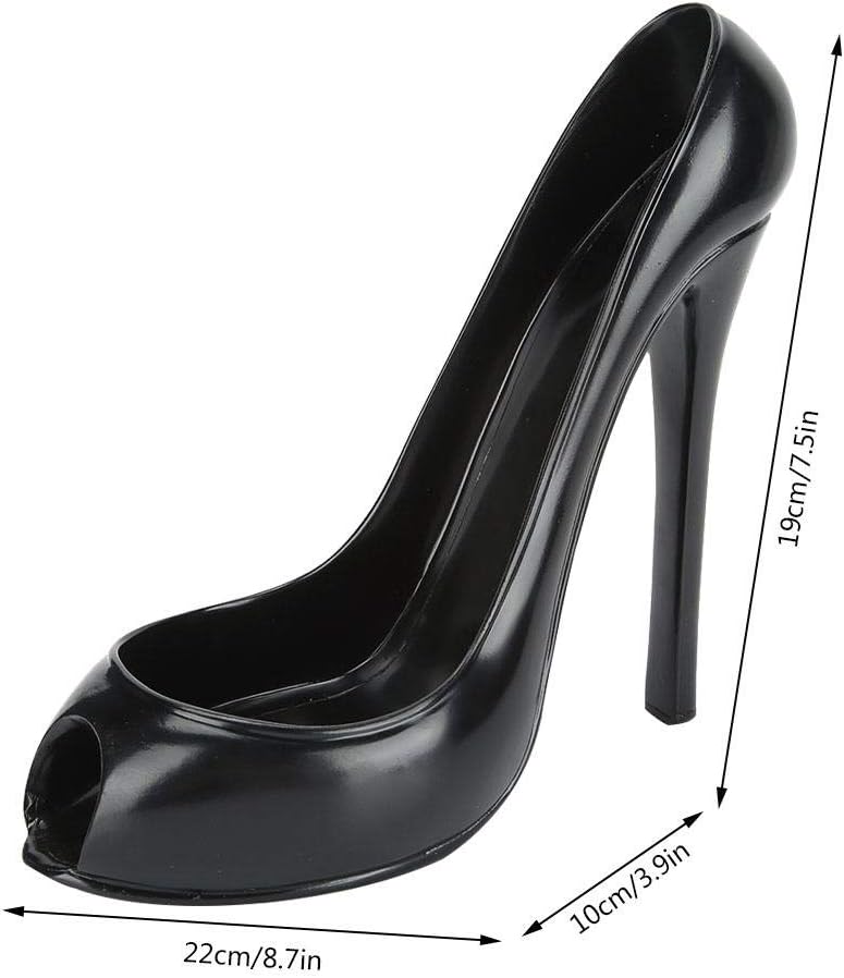 TOPINCN High-Heeled Shoe Shape Wine Storage Rack Distinctive Wine Bottle Holder Display Stand for Home Cabinet