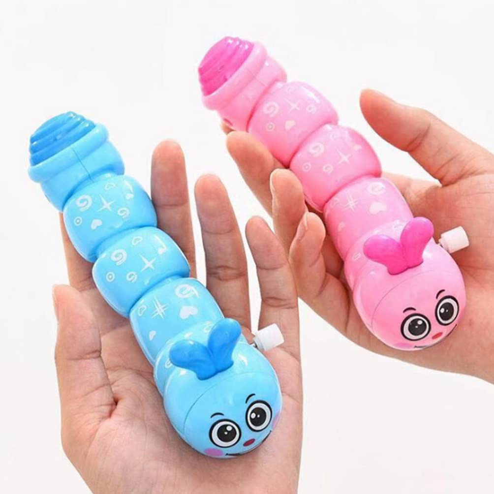 Toddmomy Caterpillar Wind Up Toy 6Pcs Caterpillar Clockwork Toy Wind up Caterpillar Toy Crawling Caterpillar Toy for Kids Birthday Party Classroom Incentive Reward (Random Color)