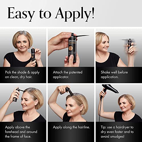 Michel Mercier Hair Root Touch Up Spray With Unique Applicator, Protects Hairline And Scalp Health, Fast And Easy Grey Hair Cover Up Concealer For Women And Men, Instant Gray Coverage (Beige) #TOP3