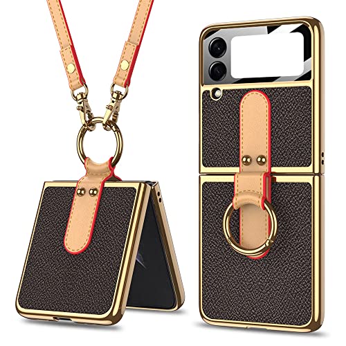 Coque Samsung Galaxy Z Flip 3 4 avec anneau support pour regarder vos vidéos