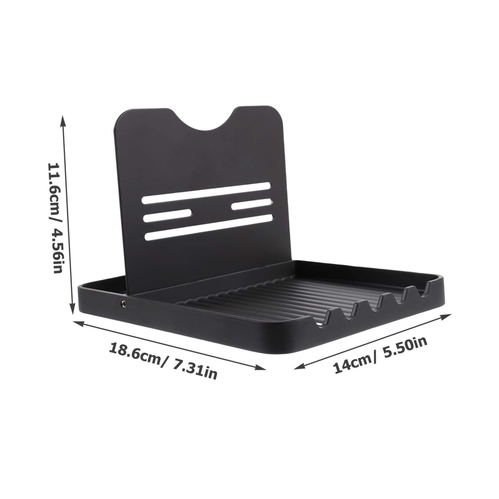 GRIRIW Pot Lid Organizer Desktop Spoon Rest Pan Cover Holder Kitchen Rack for Efficient Storage Stable Design for Pots Utensils for Compact Spaces Grey