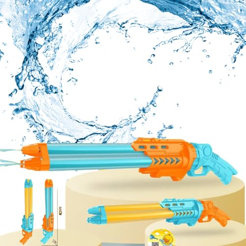 Image of Storio Triple Barrel Holi Pichkari Water Gun Toy for Kids with Long Range |High Pressure Mechanism Ideal Outdoor Toy for Pool & Beach Fun
