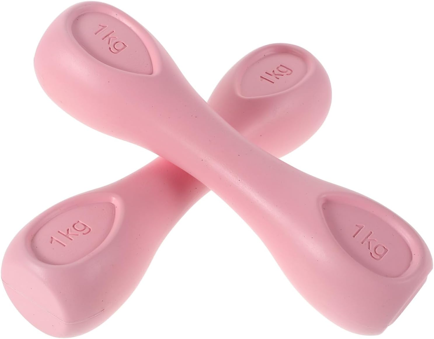 Ciieeo Women Dumbbell Weight Set 2pcs Pink 2kg Small Hand Weights for Home Workouts Pilates Fitness Strength Training Equipment