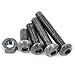 Hilitchi 460-Pcs M3 M4 M5 Button Head Hex Socket Head Cap Bolts Screws Nuts Assortment Kit - 10.9 Grade Alloy Steel