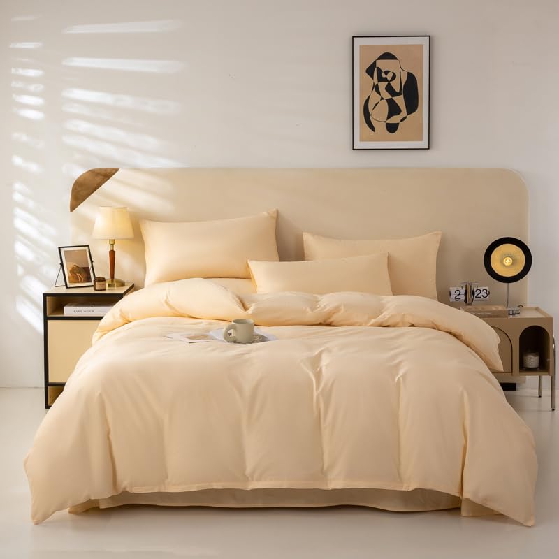 Parure de couette 100% coton 200x230 Blanc Navajo de qualité supérieure
