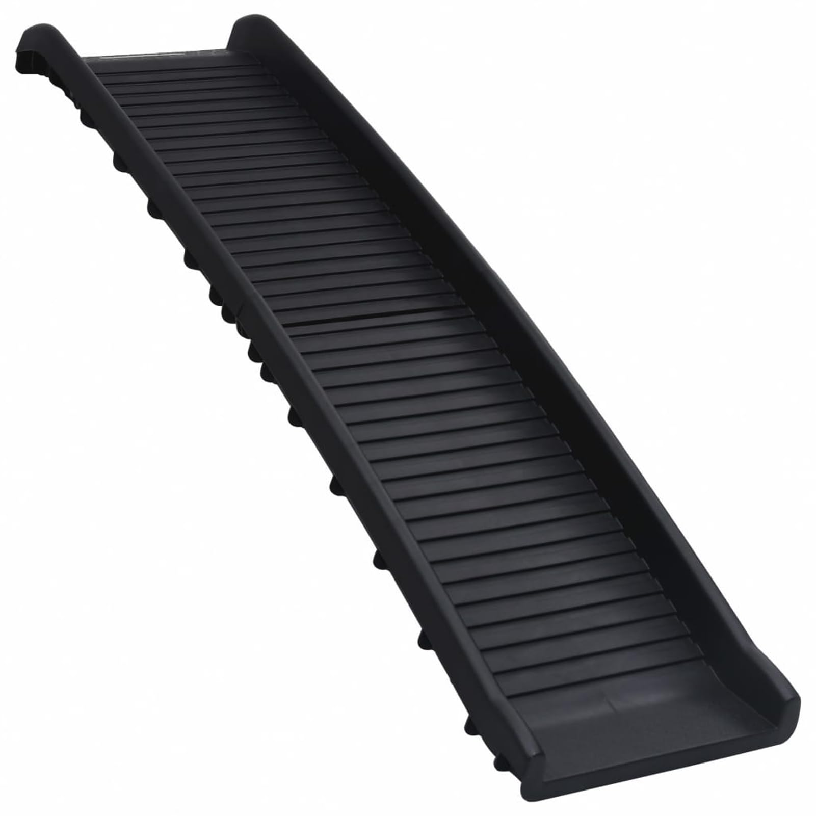 Homgoday Rampa para perros plegable negra 155,5 x 40 x 15,5 cm, muebles para casa, interior, exterior, salón, dormitorio