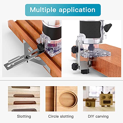 Wood Router with 15pcs 1/4