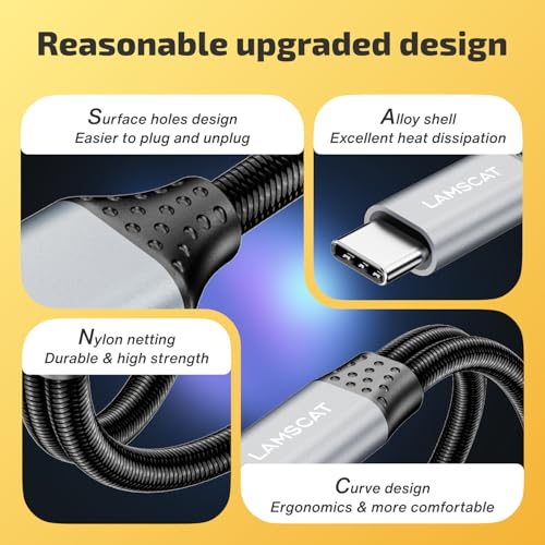 LAMSCAT USB C auf Klinke Adapter und Laden, 2 in 1 Typ C auf 3.5mm Kopfhörer Adapter Unterstützt 60W Schnellladung für Samsung Google, Xiaomi Huawei/Mini 6 und mehr (grau)