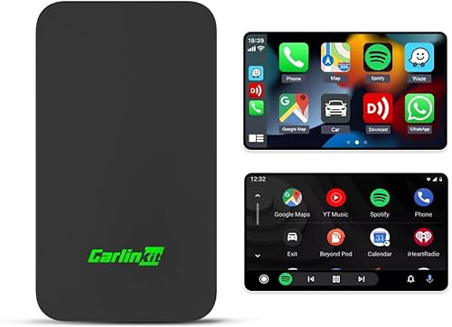 CarlinKit Adaptador inalámbrico CarPlay 5.0 que convierte CarPlay con cable a Android Inalámbricocon cable Android Auto a inalámbrico CPC200-2air