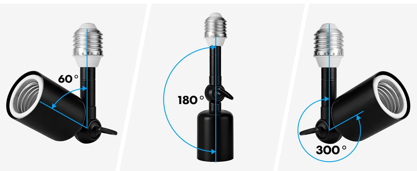 Onite Light Socket Extender - Heavy Duty & Adjustable -8