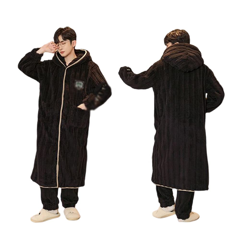 Warm Robes That Can Be Worn Outside in Winter Thickened Loungewear