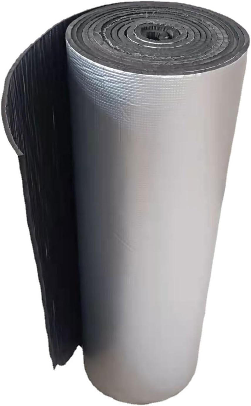 Heat Reflective Radiator Foil Aluminium Film Reflective Panels, Self-Adhesive Radiator Insulation Foil Reflector Panels with Foam Core,5mm Thick(1mx4m)