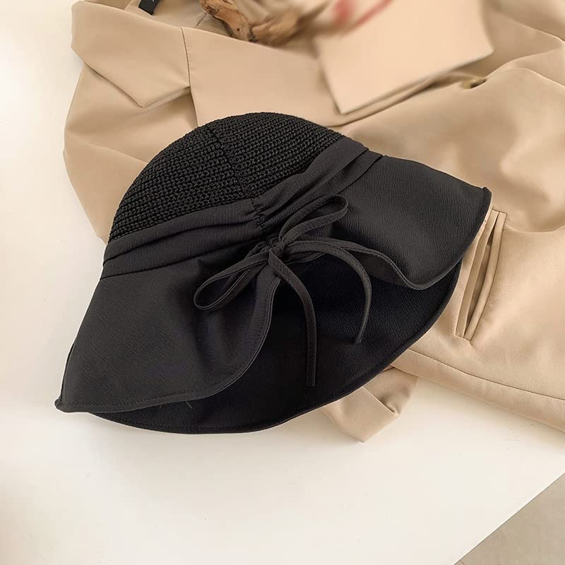 Chapeau de soleil fille et femme YXWYXWA avec dentelle élégante