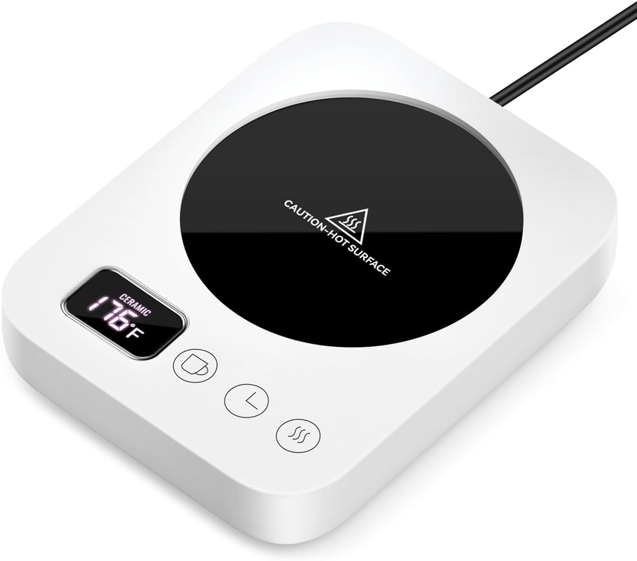 Misby Mug Warmer, Coffee Cup Warmer with 3 Temperature Settings, 12H Timer Coffee Warmer for Desk Auto Shut Off, Coffee Gifts for Coffee Lovers Electric Mug Warmer Keep Fresh for Beverage (White) Misby Mug Warmer, Coffee Cup Warmer with 3 Temperature Settings, 12H Timer Coffee Warmer for Desk Auto Shut Off, Coffee Gifts for Coffee Lovers Electric Mug Warmer Keep Fresh for Beverage (White)