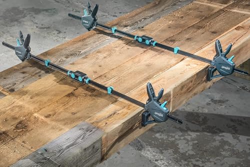 wolfcraft 2 One-Hand Clamp Connectors I 8664060 I for Combining one-Hand Clamps, Turquoise - Image 3